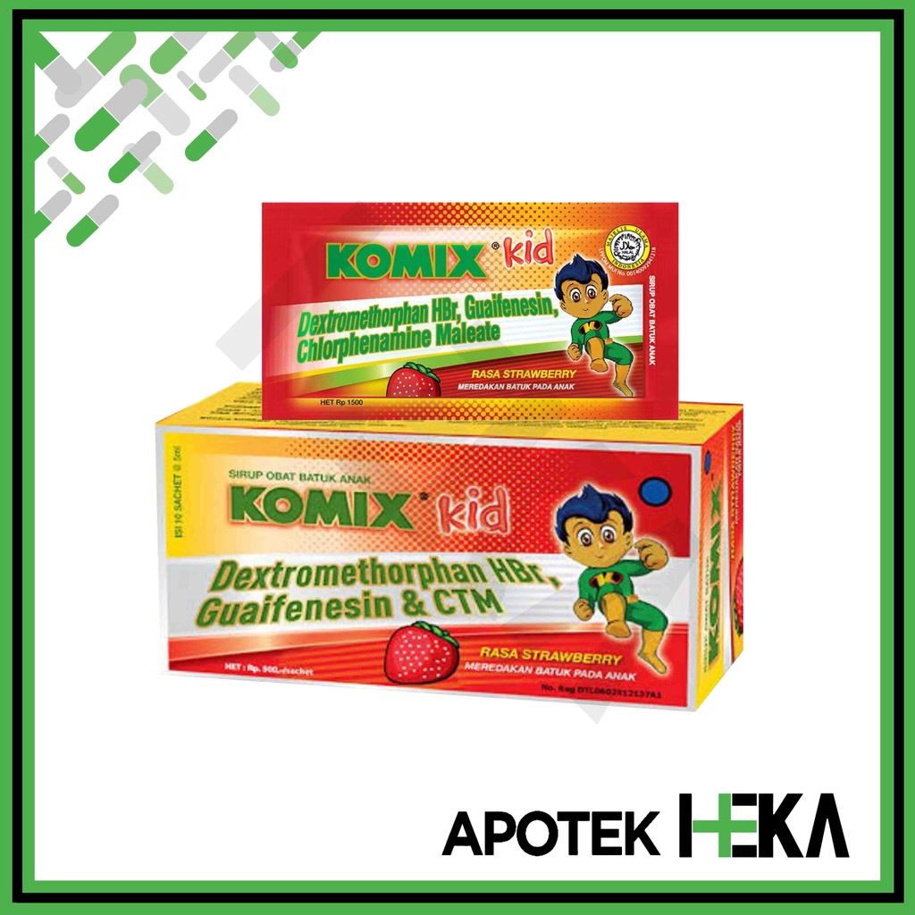Komix Kid OBH Cair Box isi 10 Sachet - Sirup Obat Batuk Anak (SEMARANG)