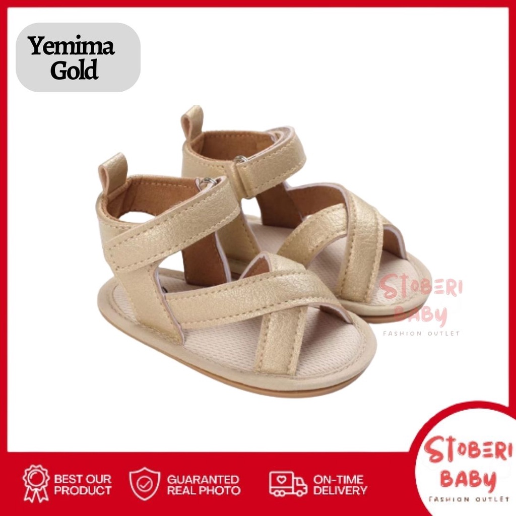 PUNCAK 3.3 stoberi baby - PREWALKER Sepatu Anak Bayi Baby Shoes Sandal Casual Socks Anti Slip Bahan Import / YEMIMA