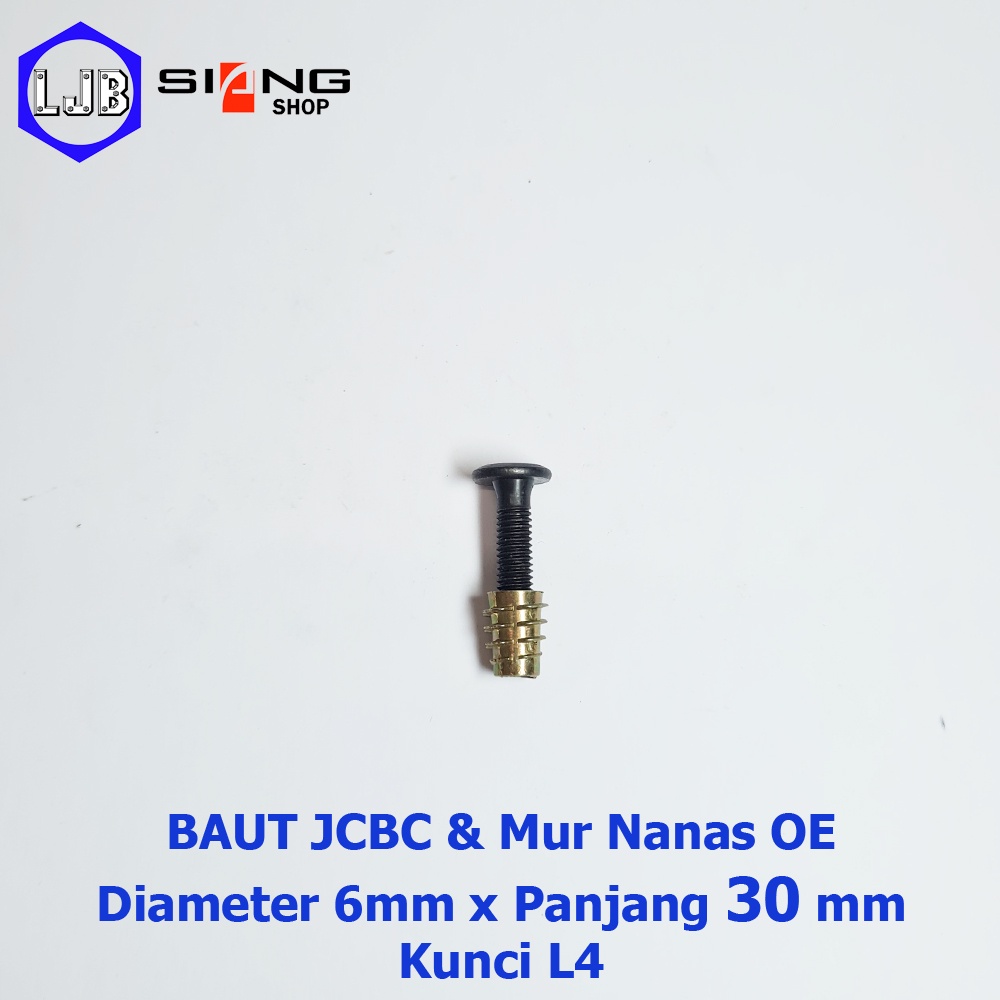 Baut JCBC M6 panjang 3 sd 7 cm dan Mur Nanas OE (13mm) Furniture, Dipan, Knockdown dll