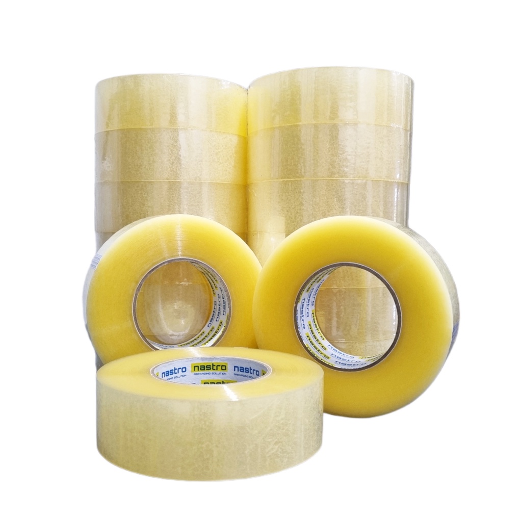 LAKBAN BENING NASTRO 45mm x 300y FULL 274meter x 45micron - OPP TAPE - LAKBAN BENING - LAKBAN CLEAR - LAKBAN MURAH - LAKBAN NASTRO - SETARA LAKBAN DAIMARU