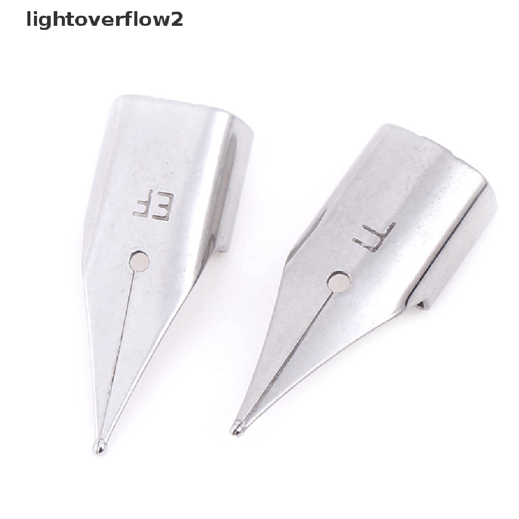 (lightoverflow2) 5pcs Nibs Pengganti Bahan Stainless Steel Untuk Wing Sung Hero 359 / 359A Fountain pen