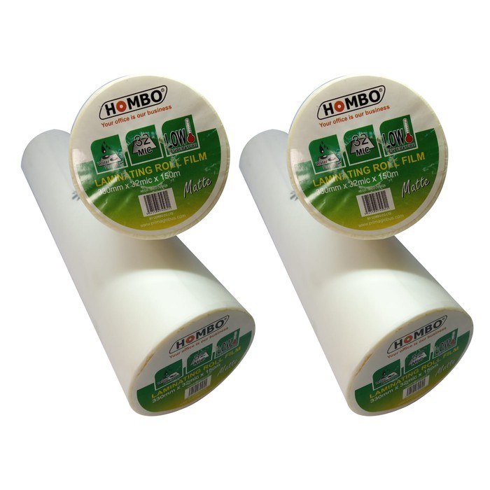 

Termurah Hombo Plastik Laminating Roll Matte 330Mm X 32Mic X 150M