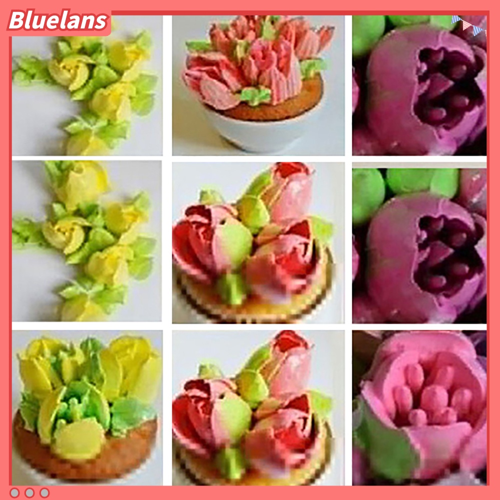 Bluelans 7pcs / Set Spuit Piping Icing DIY Untuk Dekorasi Kue