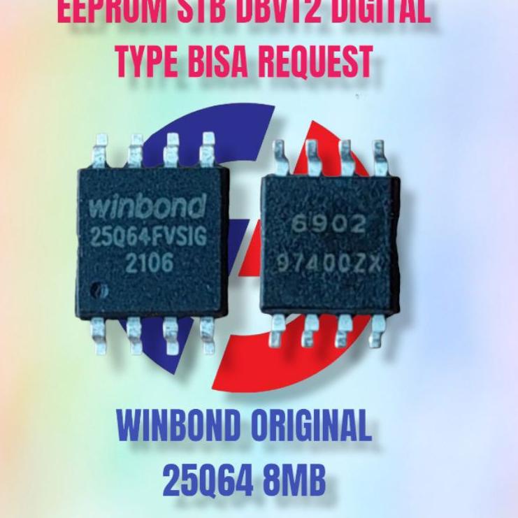 Langsung Order EEPROM STB DVBT2 SETOBOX DIGITAL WINBOND 25Q64 8MB