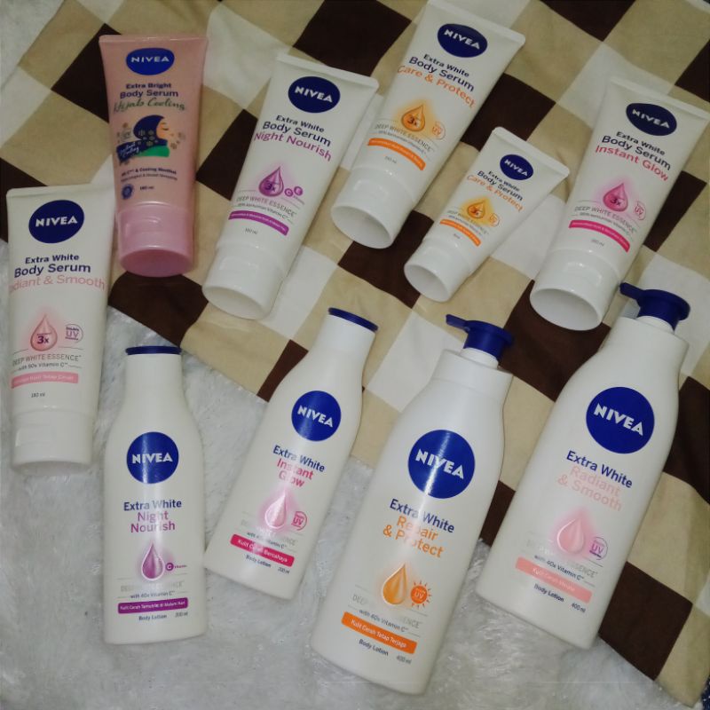 NIVEA BODYSERUM 180 ML/ HANDBODY NIVEA/VASELINE 100 200ML & 400ML