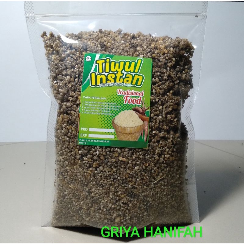 Gatot instan, tiwul instan, jagung instan