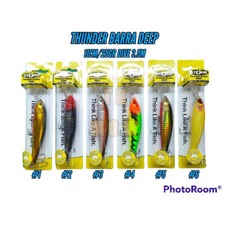 UMPAN CASTING MINNOW STORM THUNDER BARRA DEEP