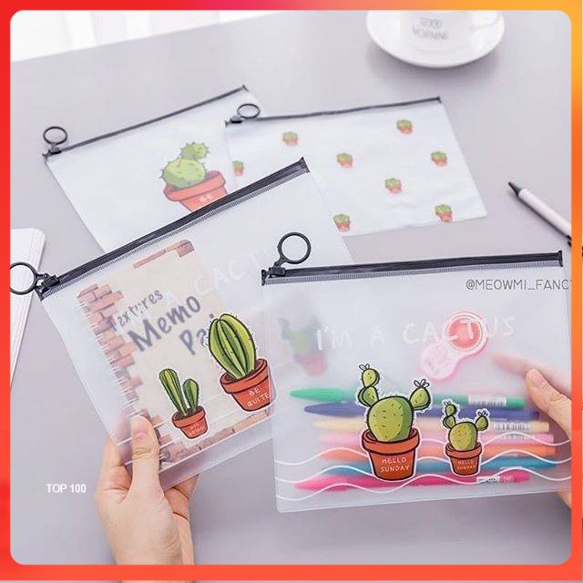 

[MDP] ORGANIZER BAG SERBA GUNA ZIPPER A5 MOTIF CACTUS ( TEMPAT PENSIL / HP / POUCH KAKTUS LUCU KARAKTER )