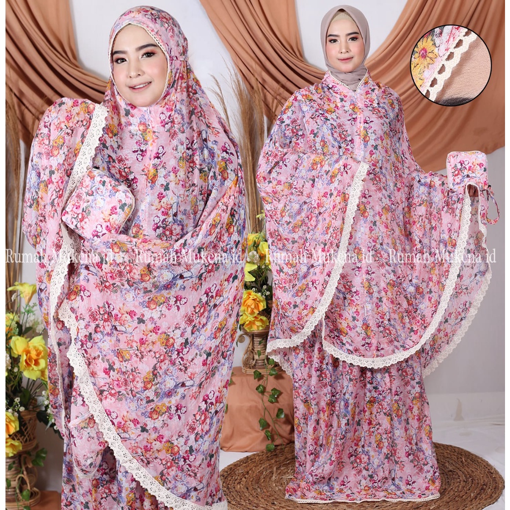 NAKITA Mukena Travel Simple Pouch Ringan Mukena 2in1 SYUHADA by Ainun