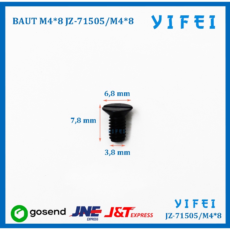 BAUT M4*8 YIFEI-71505/M4*8