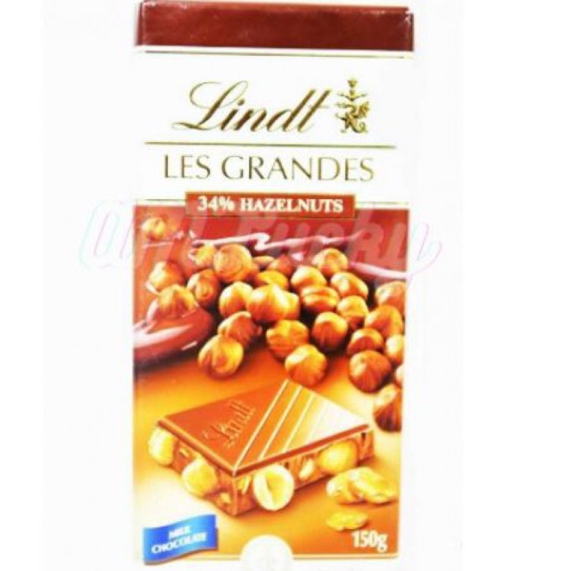 

Lindt Les Grandes Cokelat 34% Kacang Hazelnut 150gr