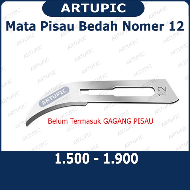 Mata Pisau Bedah HEWAN Nomer 12 Surgical Blade Bisturi Scalpel Operasi Kebiri Babi Ayam Kambing