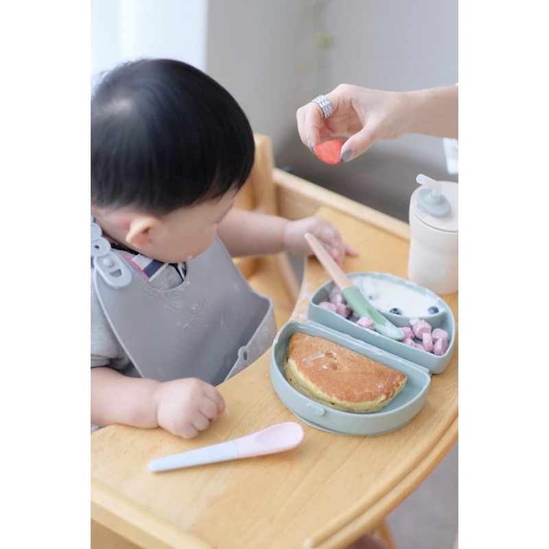 Miniware Sili mini go Set - Plate Bib Spoon