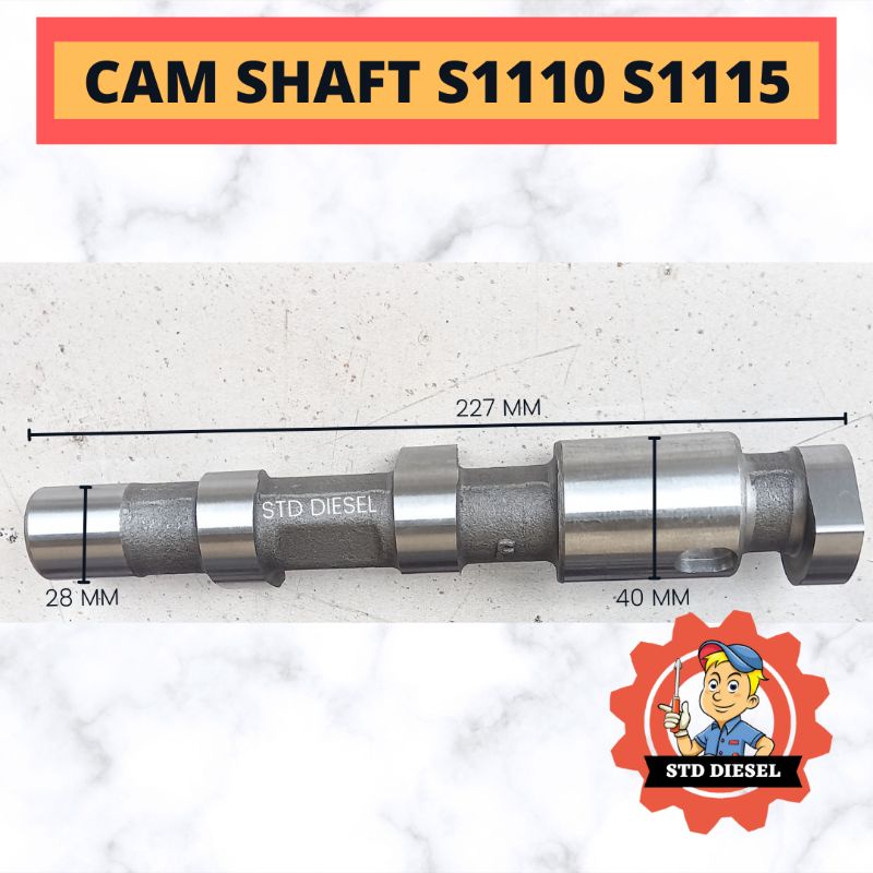 CAM SHAFT S1110 ZS1110 ZS1115 S1115 NOKEN AS DIESEL ENGINE 20 23 24 HP PK