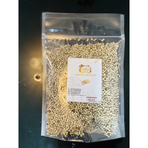 

LADA PUTIH BIJI/WHITE PEPPER 500gr