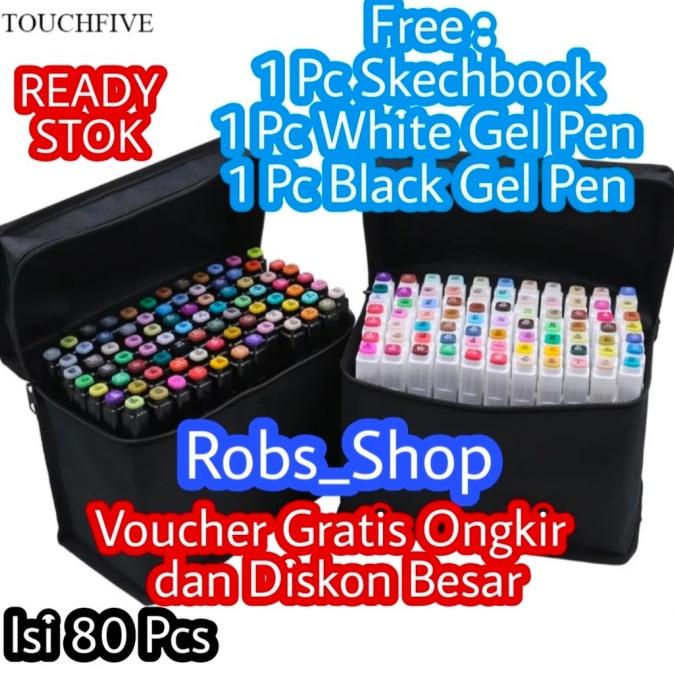 

(COD) Touchfive twin marker / spidol warna 80 colour 80 warna