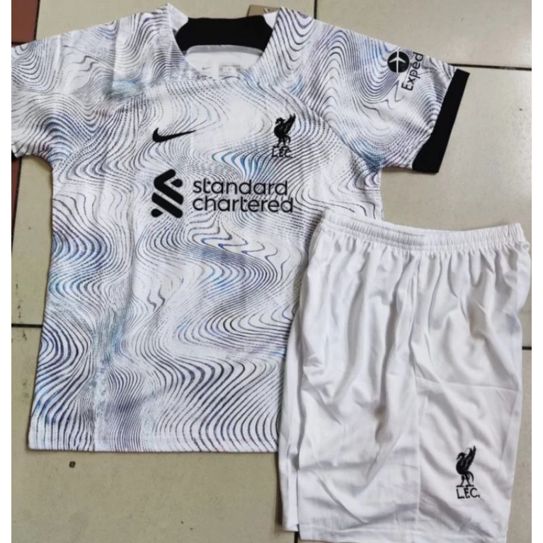 JERSEY BAJU BOLA ANAK LIVERPOOL AWAY KIDS 2022/2023 GRADE ORI