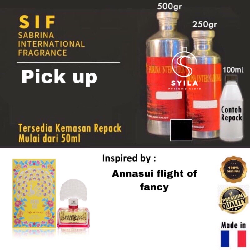 [ORI/SEGEL] Bibit parfum pick up 500ml by SIF / Bibit anna sui sif