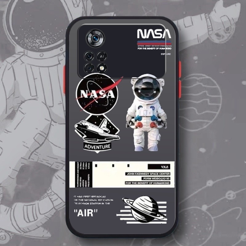 Case Poco X4 Pro Casing Nasa Hybrid dove candy pelindung kamera