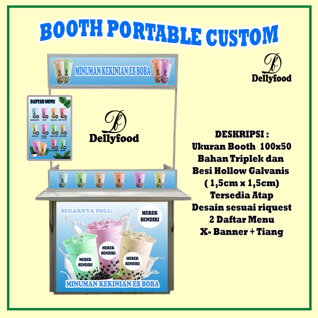 

Booth Portable Costum/Merek Sendiri