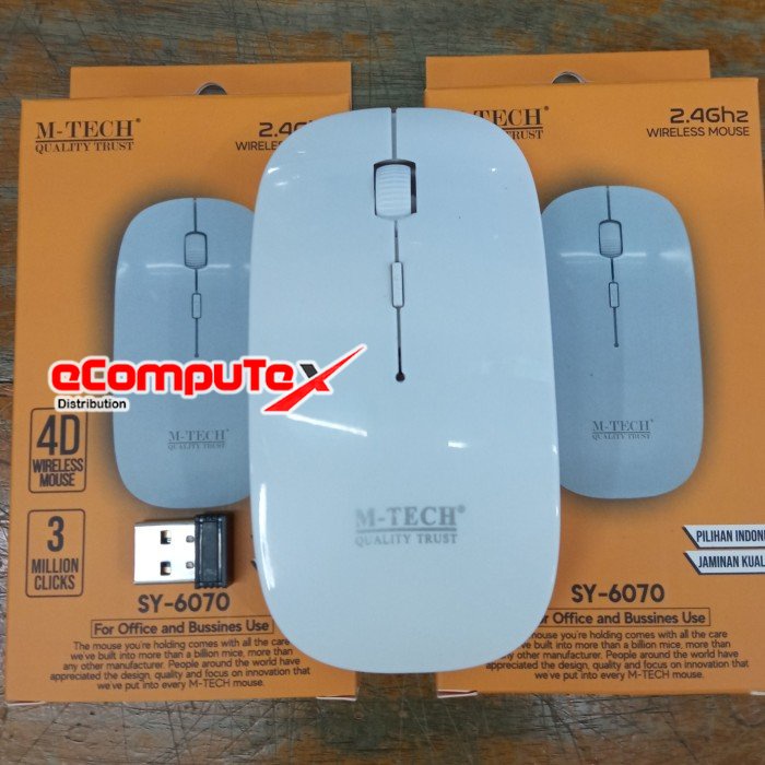 MOUSE WIRELESS M-TECH SY 6070 / MTECH SY6070 2.4 GHZ 1600 DPI - RESMI