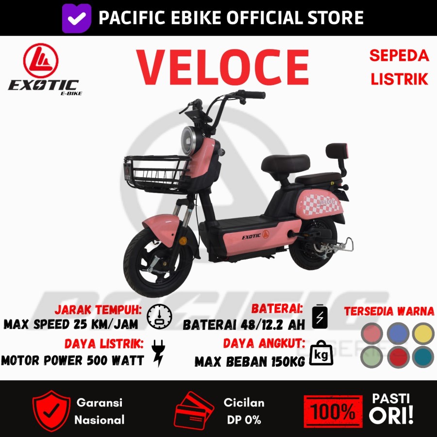 Sepeda Motor Listrik Exotic Veloce by Pacific Exotic