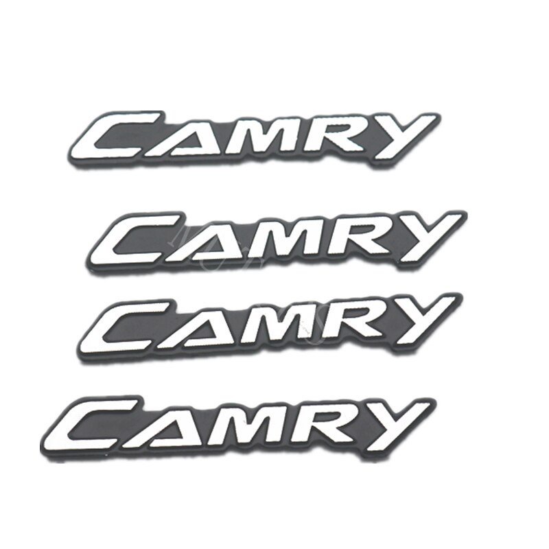 4pcs Stiker Logo Toyota Camry Mini Bahan Alloy Untuk Speaker Mobil