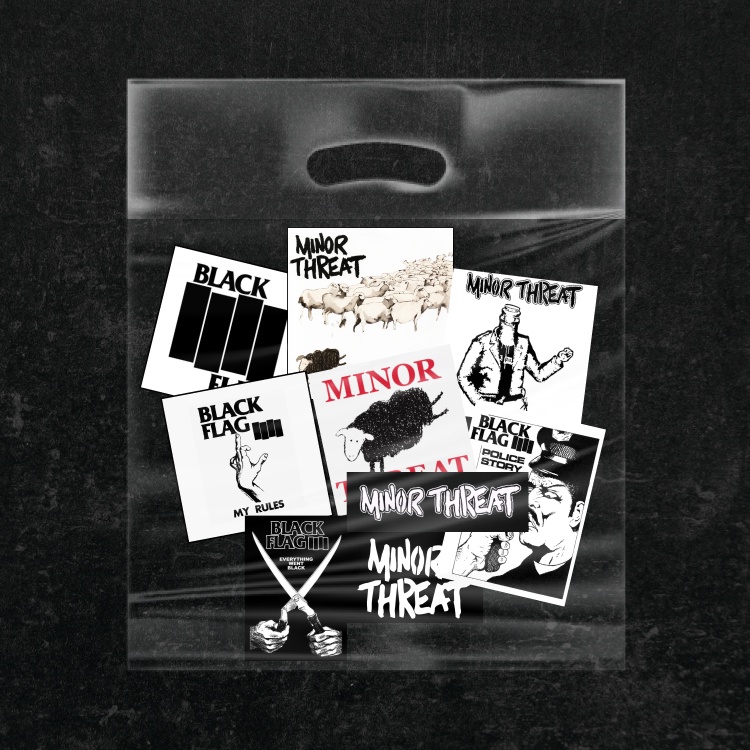 

Stiker Minor Threat & Blackflag Hardcore Punk Sticker Pack Vinyl | Stiker Motor | Stiker Band | Stiker Helm | Stiker Laptop | Stiker Tumbler