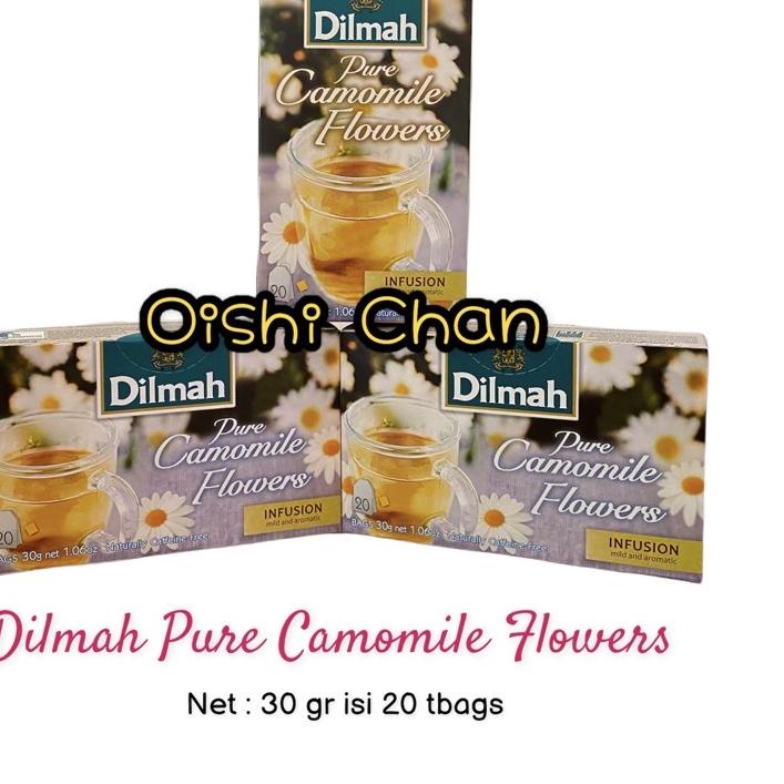 

BISA ✨COD✨ Dilmah Pure Camomile Flowers 20 bags - 30gr 