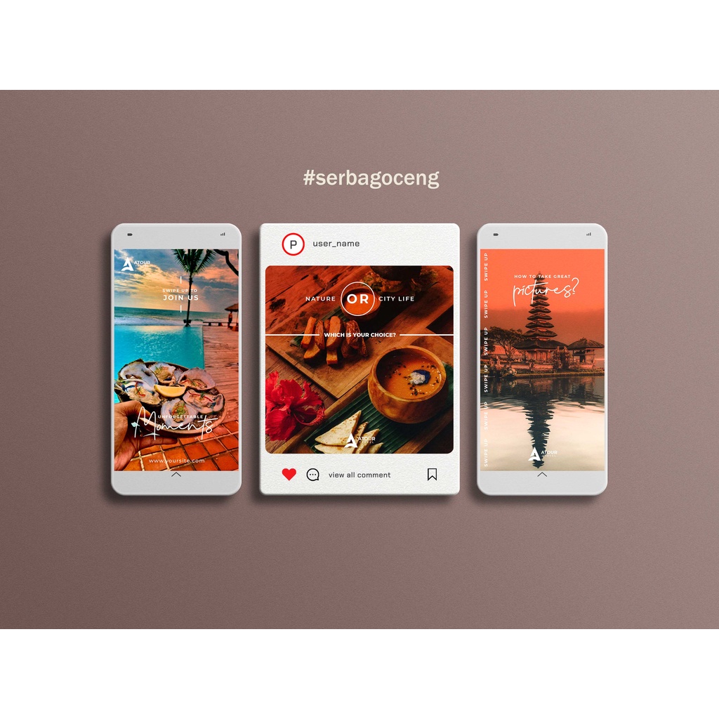 Template Instagram Story dan Feed untuk Konten Branding Termurah