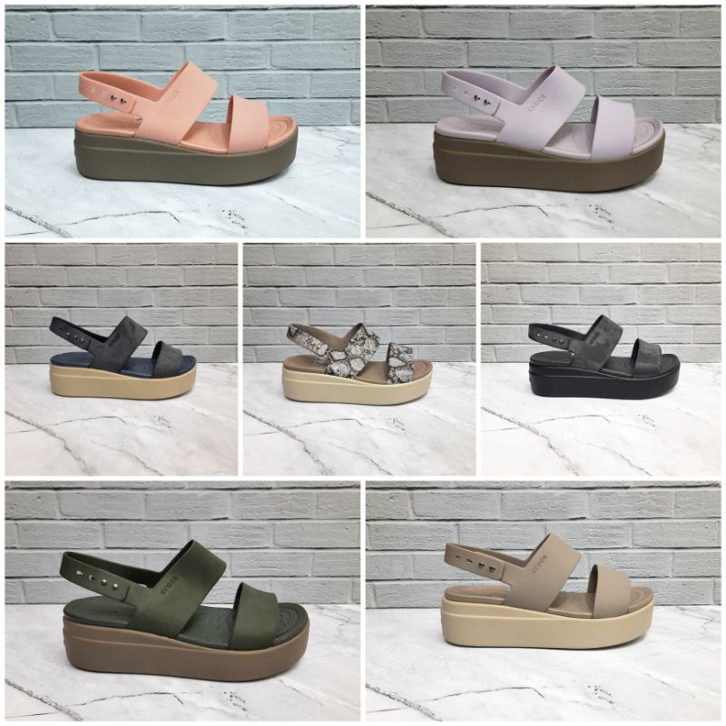 CROCS BROOKLYN LOW WEDGES/SENDAL CROCS BROOKLYN/CROCS WANITA