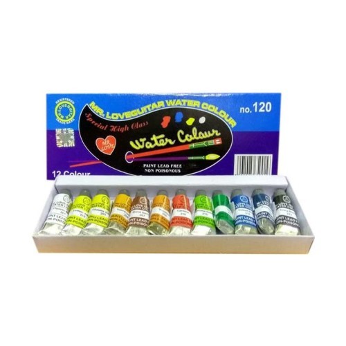 

Gaya Cat Air 12 Warna Water Colour Mr. Loveguitar No. 120 Berkualitas