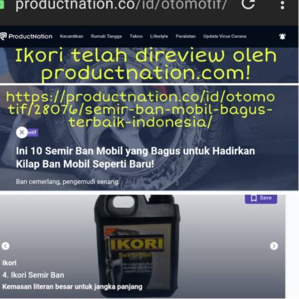 Pasti Heboh Semir Ban Pengkilap Ban Penghitam Ban Ikori 5 Liter Hitam dan Wet Look Murah dan Ori