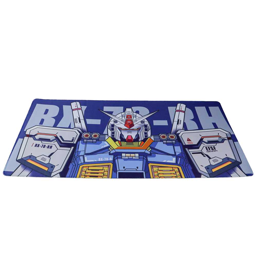 Mouse Pad Gaming XL Desk Mat | Alas Mouse Ukuran Besar Motif Gundam 40 x 80 cm Anti Slip