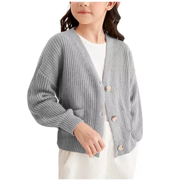 Cardigan Rajut Anak Oversize Premium Kancing Lengan Panjan