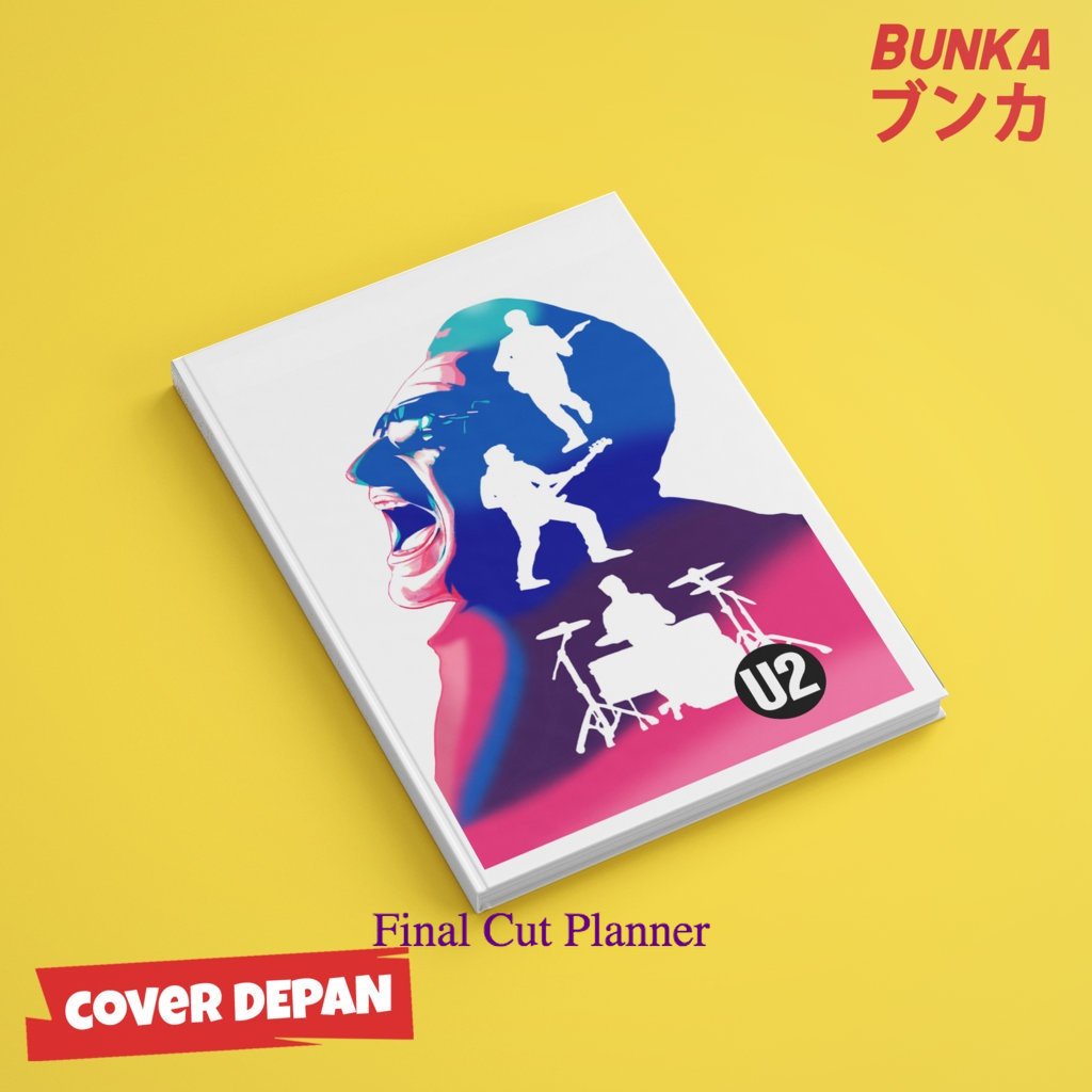 

Notebook 80's Band U2 Hardcover A5 Buku Tulis Catatan Notes Agenda Planner Jurnal .