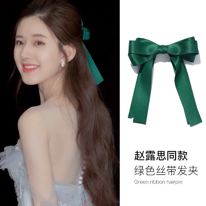 Jepit Rambut / Ikat Rambut Model Pita Besar Gaya Korea Imut Manis Ponytail Klip Jepitan Besi Rambut / Karet Gelang Wanita Aksesoris Rambut Untuk Piknik Sekolah Kampus Woman Ribbon Hair Clip Hairband