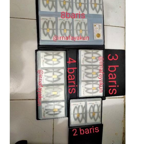 Promo 4 baris dan 3 baris album logam mulia Antam mini gold big gold emas mini EOA GOLD J95