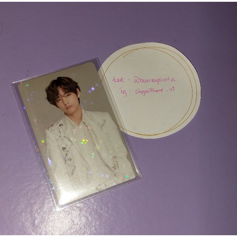 Photocard PC Dispen Dispenser BTS Speak Yourself SYS Final Taehyung V