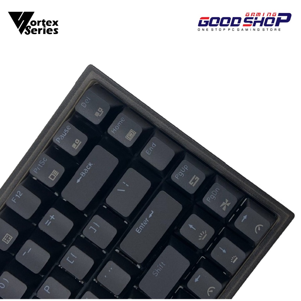 VortexSeries VX8 Mechanical Keyboard - Smokey Black