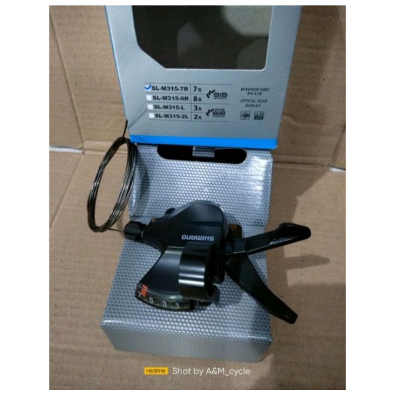 shifter shimano altus m315-7 speed dan m315-8speed original shimano