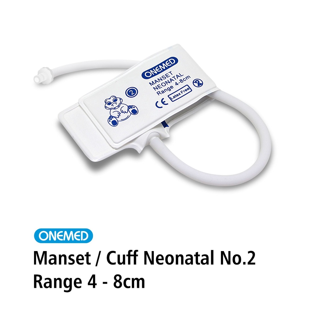 Manset Cuff NIBP Neonatal Disposable Pasien Monitor Neonate OneMed 2