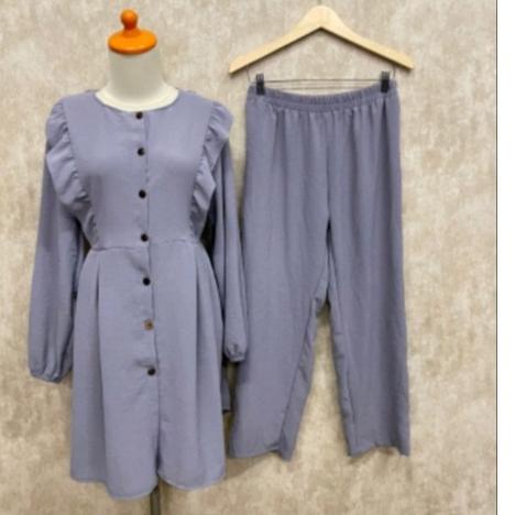 Stok Terbaru SET WANITA TERBARU (BAJU TUNIK + CELANA ) SETELAN WANITA TERBARU TRENN 2022