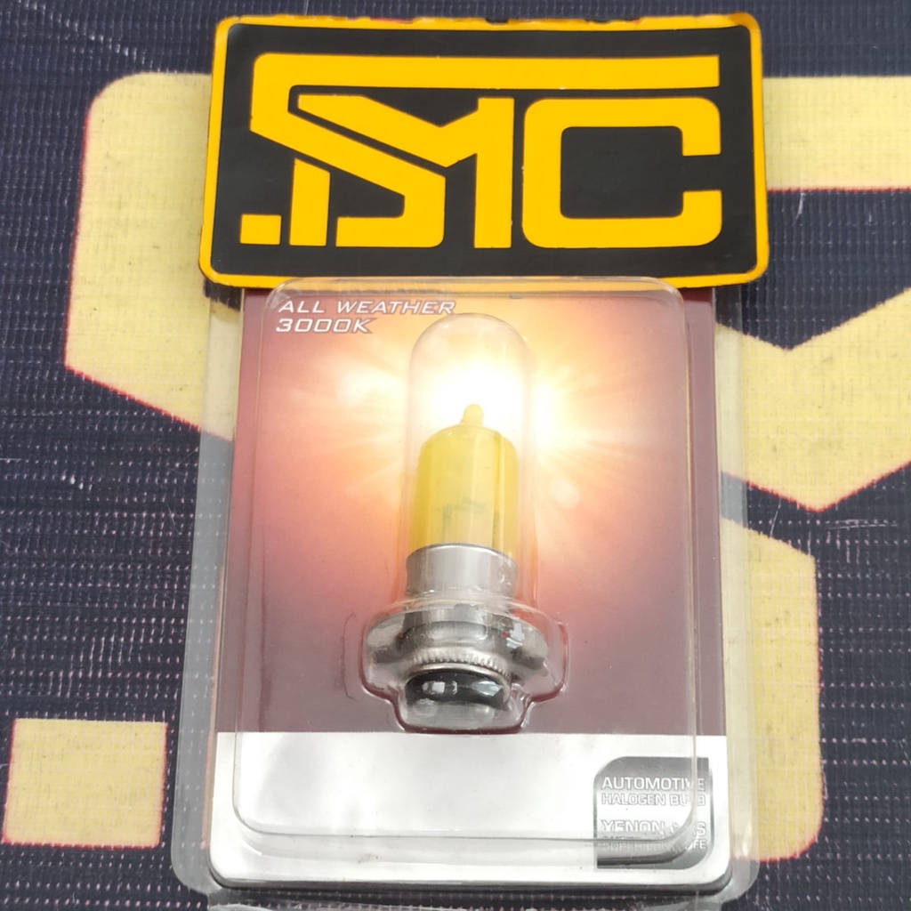 Lampu Depan Utama Motor Halogen Kaki 1 Autovision P15D25-1 All Weather 12V 18/18W