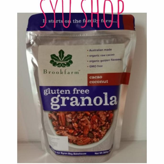 

Brookfarm Gluten Free Granola Cacao Coconut Cocoa 300 gr brook farm