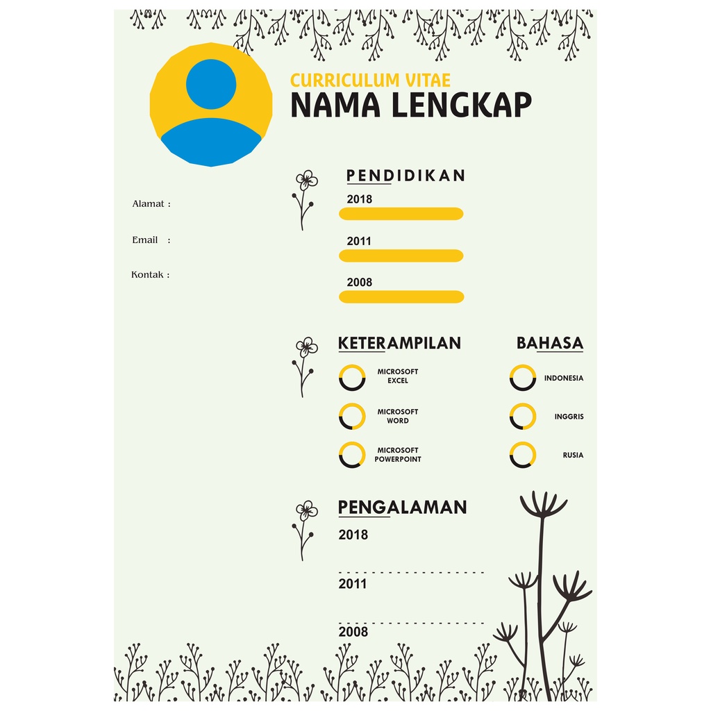 

BIKIN CURRICULUM VITAE (CV) MURAAAAAAH