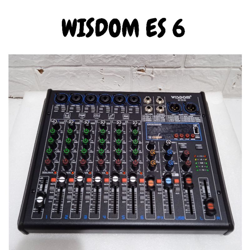 Mixer Audio 6 channel Wisdom ES6 Original Wisdom ES 6