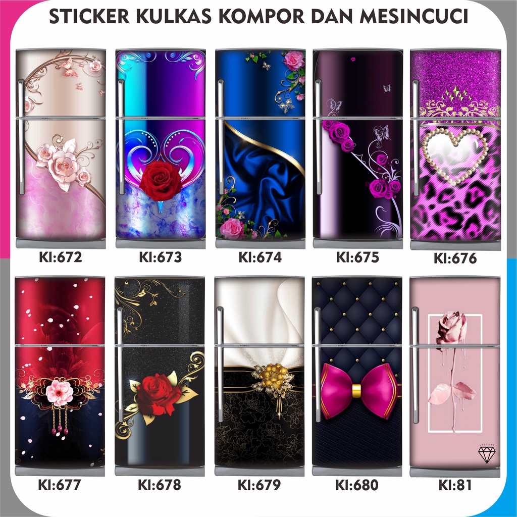 Jual sticker kulkas 1 pintu sticker kulkas 2 pintu sticker kulkas ...