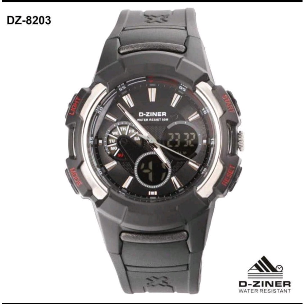 JAM TANGAN PRIA DZINER 8203 D-ZINER 8203 ORIGINAL ANTI AIR