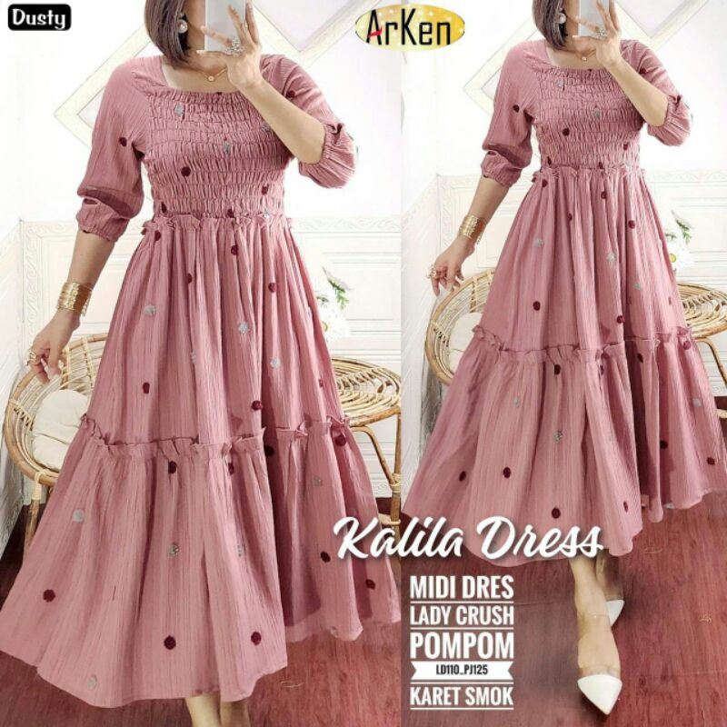 GOLDY ,KALILA,  ANDIN,SANTUY,Midi Dress II Arken